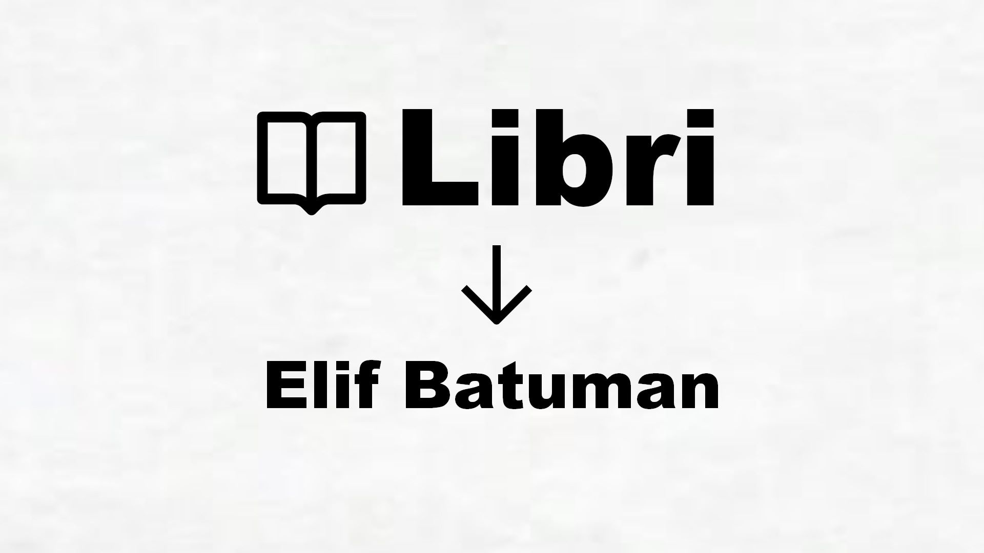Libri di Elif Batuman