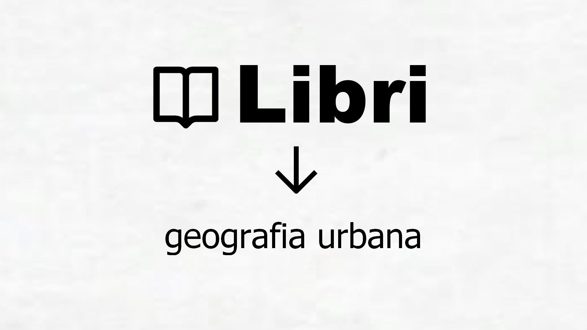Libri di geografia urbana